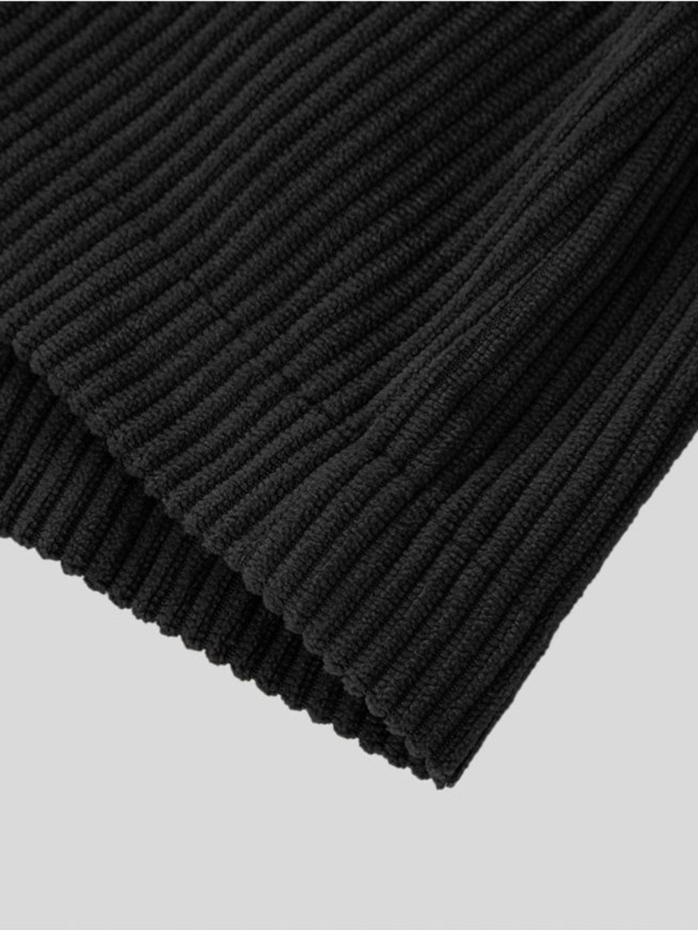 Halara High Waisted 2-in-1 A Line Mini Corduroy Black Large Casual Skirt - Picture 7 of 9